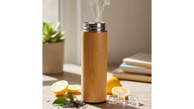 Caneco Bamboo Insulated Bottle