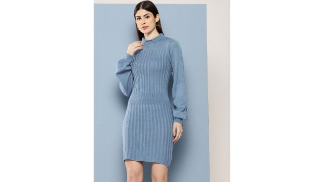 Chemistry Self-Striped Jumper Midi Dress