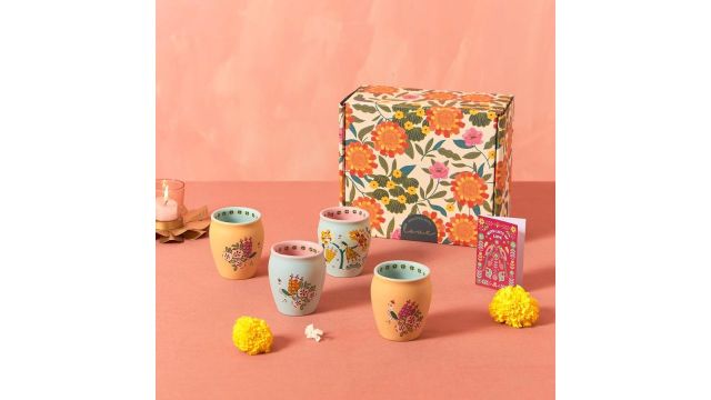Chumbak Jaipur Gardens Kulhad Gift Box – Set of 4