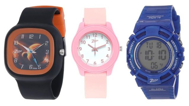 Colorful, tough, and easy to read Zoop Watches