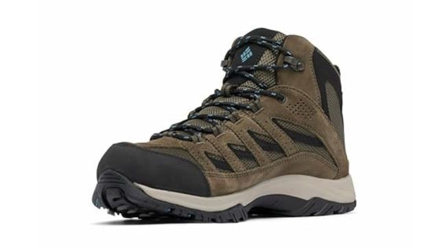 Columbia Men Crestwood Mid Waterproof Hiking Shoes (Green)
