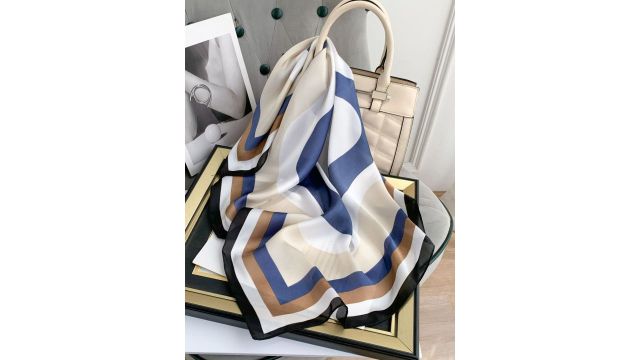 CrossKulture Striped Satin Scarf