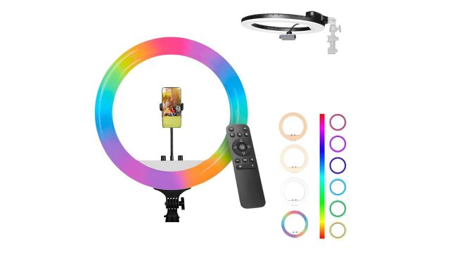 DIGITEK DRL-18 RGB 18" Ring Light with Remote