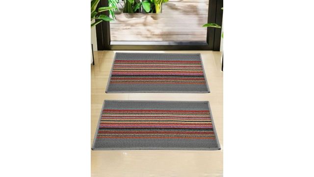 DREAM WEAVERZ Polyester Heavy Duty Tufted 2 Pc Door Mat