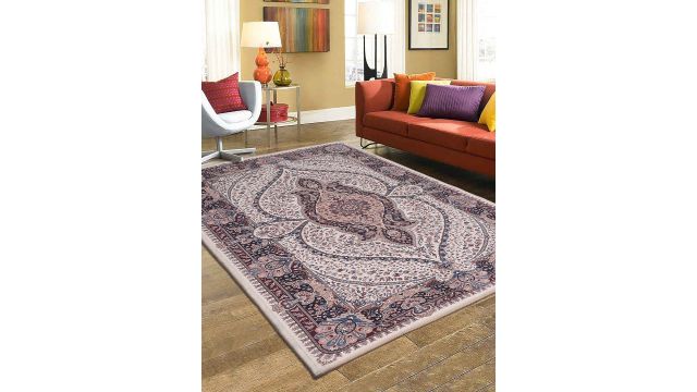 DREAM WEAVERZ Printed Stain Resistant Chenille Carpet