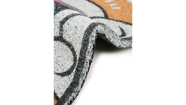 DREAM WEAVERZ Quirky Dog Printed Rubber Door Mat For Entrance