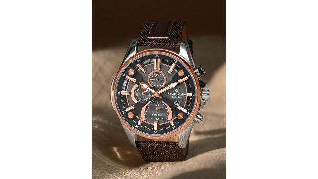 Daniel Klein Men Dial & Textured Straps Analogue Multi Function Watch DK.1.13386-5