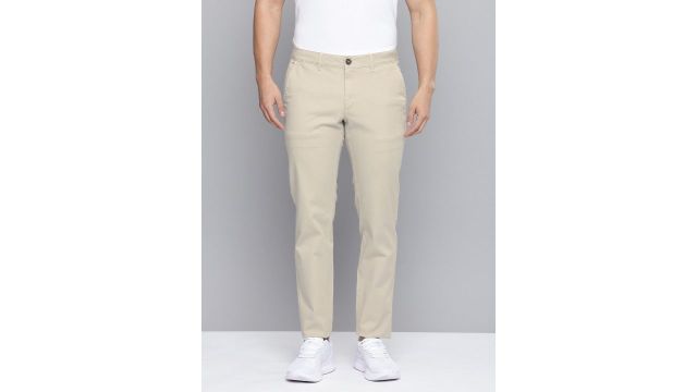 Decathlon INESIS Men Light Beige Cotton Chino Trousers