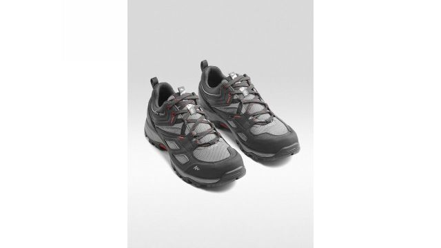 Decathlon QUECHUA - Men Grey Waterproof High Traction Hiking Shoes