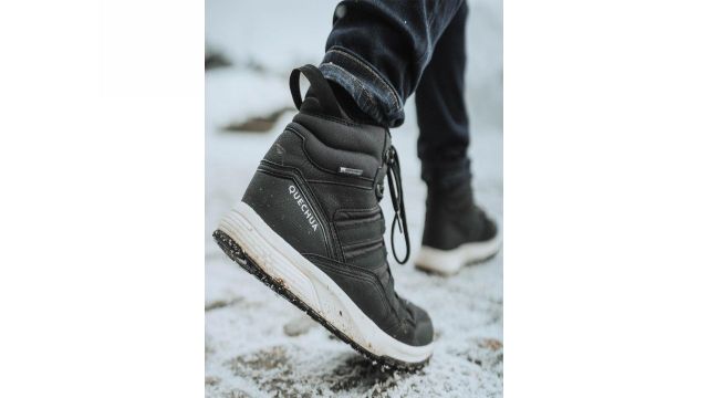 Decathlon QUECHUA - Men High Ankle Warm Waterproof Snow Hiking Shoes