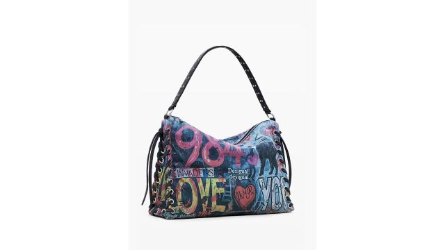 Desigual Printed Structured Shoulder Bag