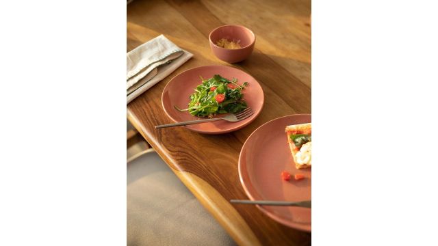 Ellementry Peach-Coloured Solid Ceramic Serveware