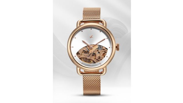 Fastrack Women Stainless Steel Skeleton Automatic Watch 6288WM01