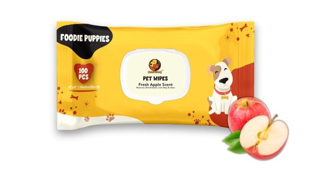 Foodie Puppies Anti‑Bacterial Pet Wet Wipes (200 Pulls)