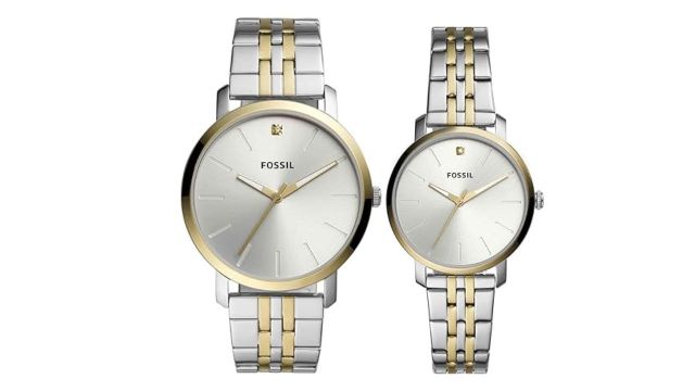 Fossil Lux Luther Two Tone Watch Set BQ2467SET