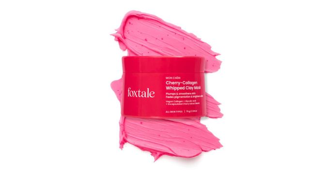 FoxTale Cherry-Collagen Whipped Clay Mask For Plumps, Firms, & Hydrates - 75 g