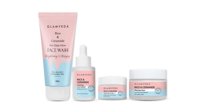GLAMVEDA Korean Glass Skin Rice & Ceramide 4 Step Kit