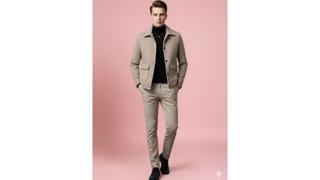 HERE&NOW Men Polyester Jacket