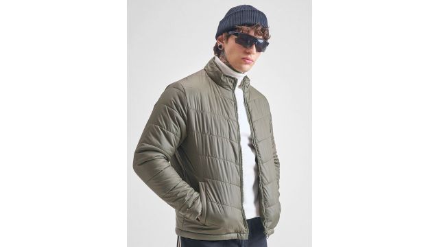 HIGHLANDER Men Solid High Neck Puffer Jacket