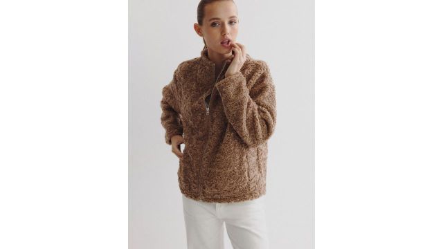 H&M Oversized Teddy Jacket