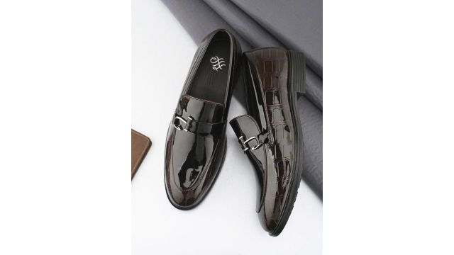 House of Pataudi Men Formal Slip On Loafers