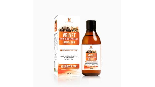 Humane & Hound Velvet Skin & Coat Tonic (Omega 3‑6‑9, 300 ml)