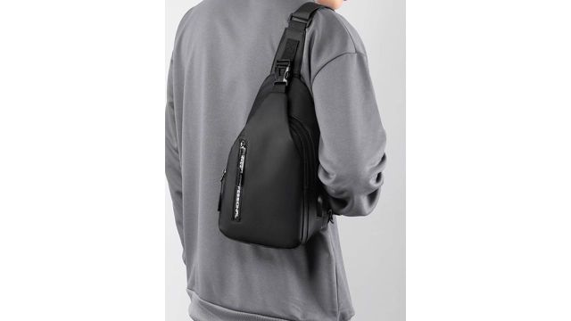 INKMILAN Unisex Solid Crossbody Shoulder Bag