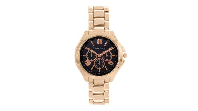 JOKER & WITCH Women Rose‑Gold & Black Amber Light “Love Triangle” Gift Set (JWLT195)