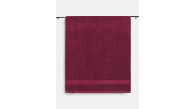 Jockey Burgundy Solid Pure Cotton 450GSM Super Soft Adult Regular Bath Towel-28x55In