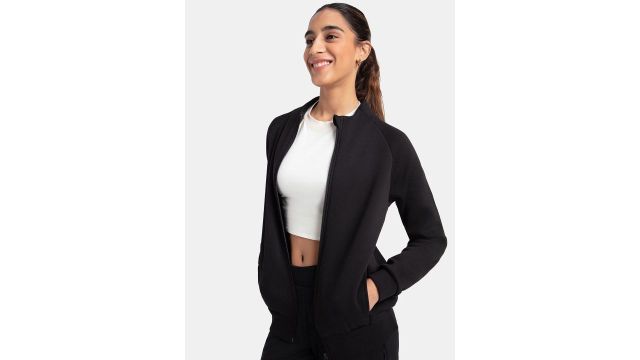 Jockey Cotton‑Rich Fleece Full‑Zip High Neck Jacket (U108)