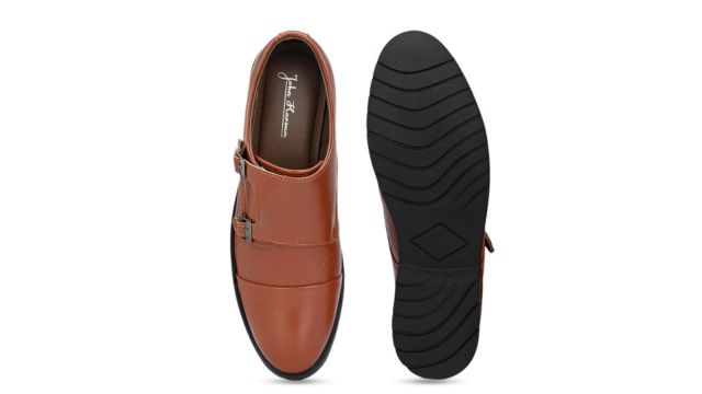 John Karsun Men Formal Monk Shoes