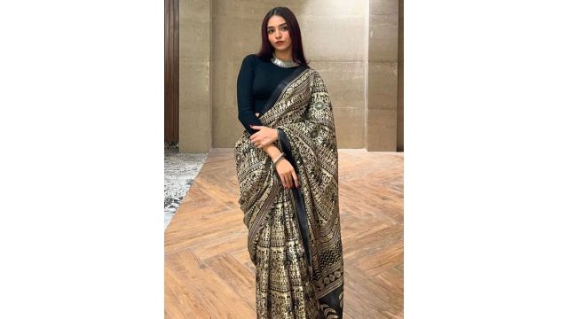 KALINI Ethnic Motifs Printed Saree