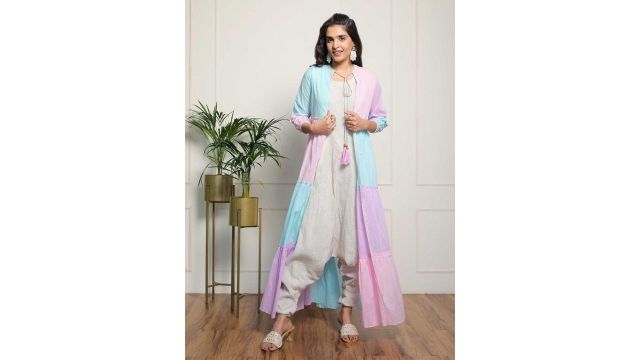 Label Ishnya Women Striped Dhoti Jumpsuit