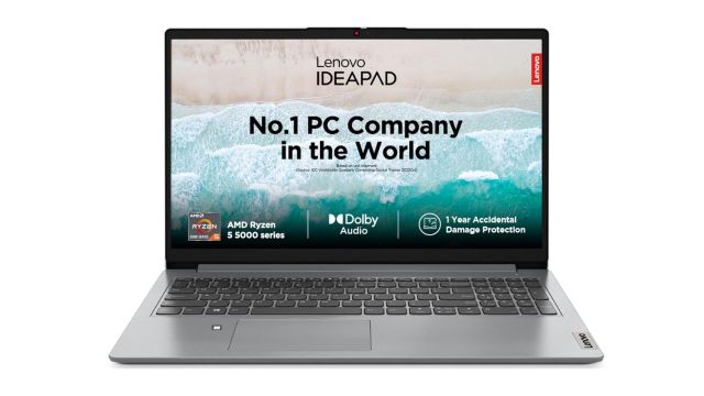 Lenovo IdeaPad 1 AMD Ryzen 5 5500U 15.6" HD Laptop