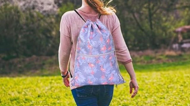 Light, compact, and ready to go Drawstring Bags