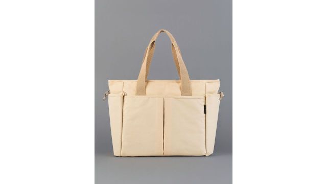 Lino Perros Oversized Structured Tote Bag (Beige)
