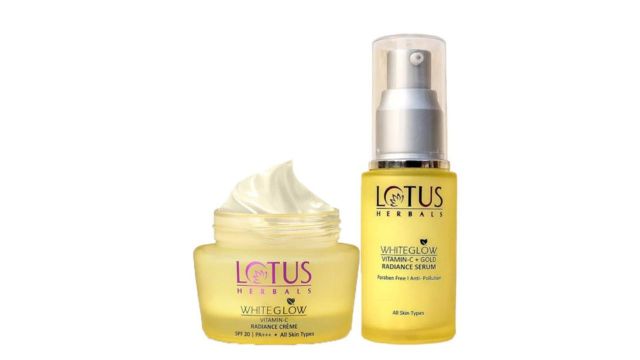 Lotus Herbals Set Of 2 WhiteGlow Vitamin C Radiance Cream & Radiance Face Serum