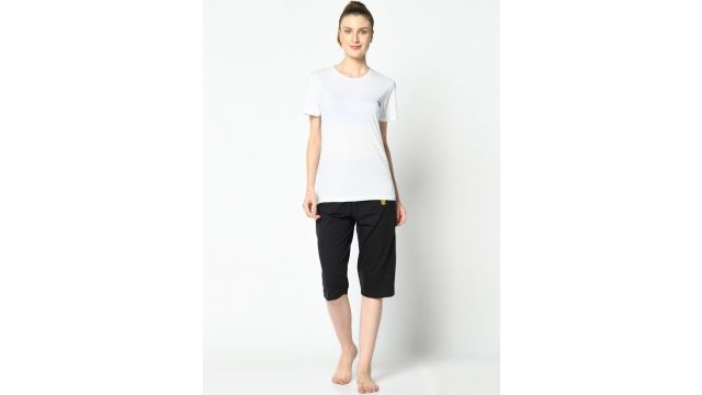MACK JONNEY Women Black Solid Lounge Shorts