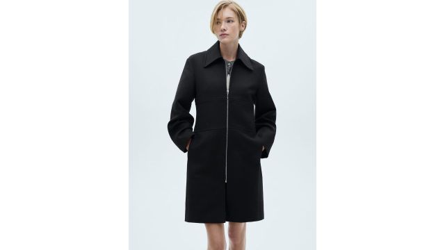 MANGO Front-Open Overcoat