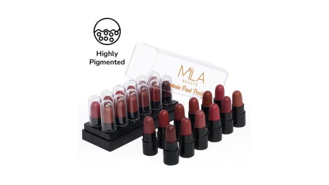 MILA BEAUTE Set Of 12 Creamy Matte Mini Lipstick Kit
