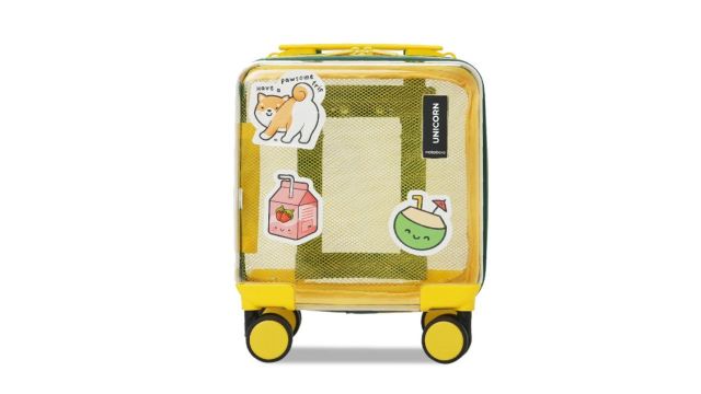 MOKOBARA Kids Printed Hard‑Sided Cabin Trolley