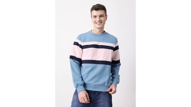 Mast & Harbour Striped Sweatshirt