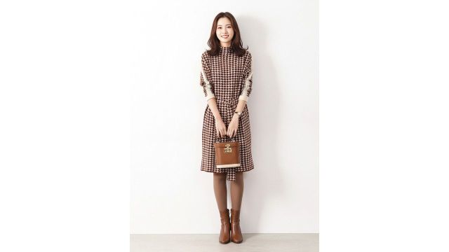 Mast & Harbour Women High Neck Lace‑Up A‑Line Dress