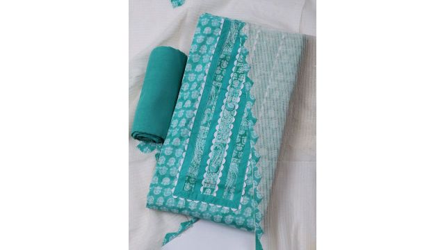 Meena Bazaar Ethnic Motifs Printed Unstitched Dress Material