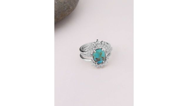 Mia by Tanishq 925 Sterling Silver Cubic Zirconia Studded Cosmic Shine Stackable Ring