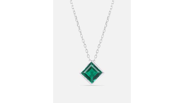 Mia by Tanishq Mystic Green 925 Sterling Silver Necklace and Chains