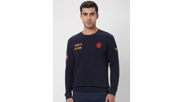 Mufti Pure Cotton Pullover Sweatshirt