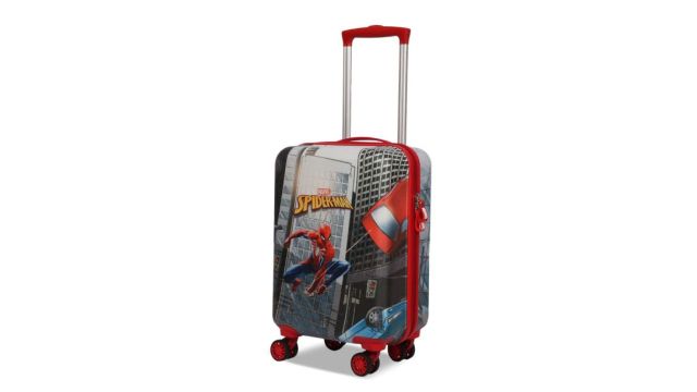 NOVEX Kids Spiderman Printed Hard‑Sided Cabin Trolley