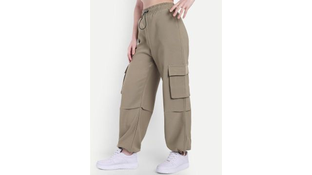Next One Women Baggy Fit Cargo Track Pants