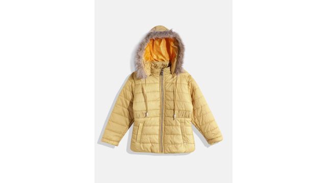 Okane Girls Hooded Longline Parka Jacket